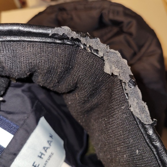 Cole Haan Signature Quilted Full Zip Jacket Men's Size Medium Black - Picture 7 of 10